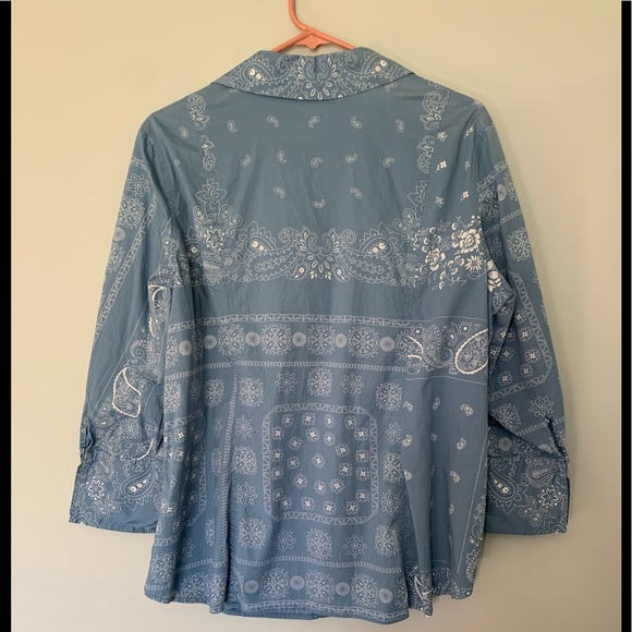 Coldwater Creek Women’s Button Down Shirt Sz 1X - Picture 2 of 4
